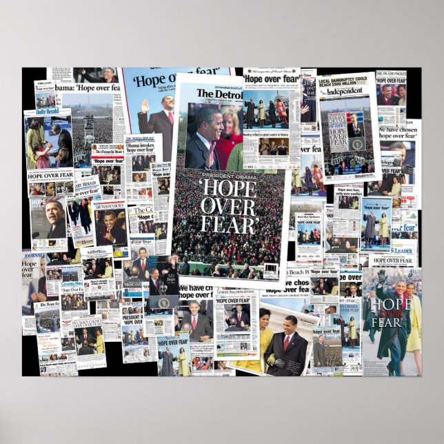 Obama: Hope Over Fear poster (Front)