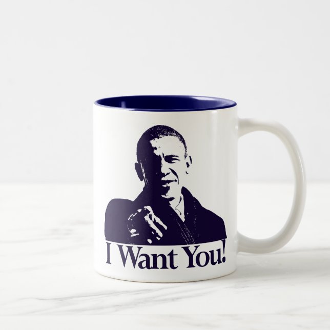 Obama I Want You! Mug (Right)