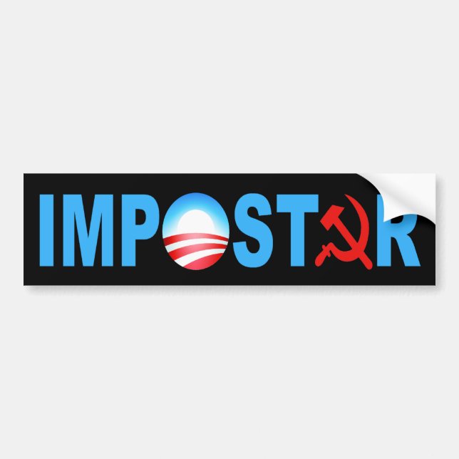 Obama Impostor Bumper Sticker (Front)