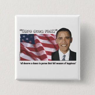 Obama Inaugural Quote Souvenirs 15 Cm Square Badge