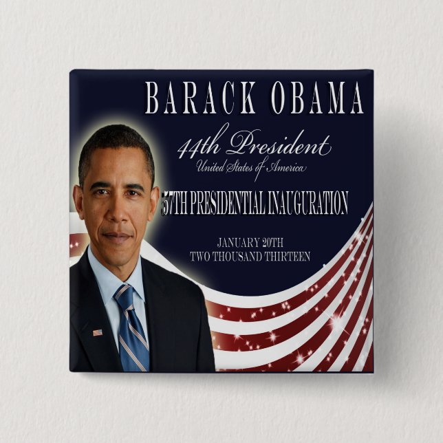 Obama Inauguration 2013 Button (Front)