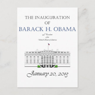 Obama Inauguration 2013 Postcard
