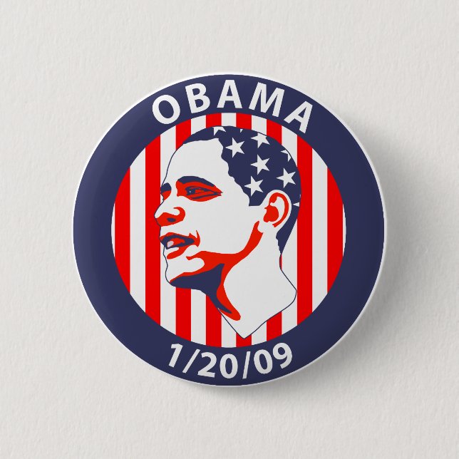 Obama  Inauguration 6 Cm Round Badge (Front)
