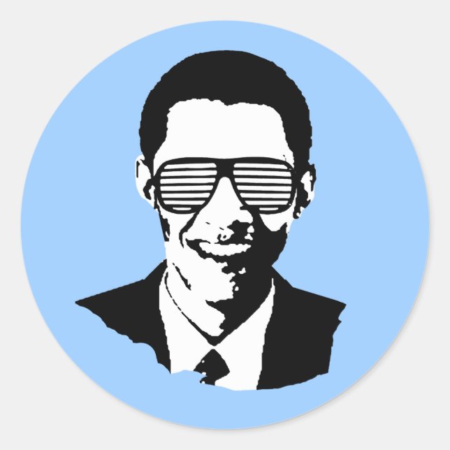 Obama Inauguration Classic Round Sticker (Front)
