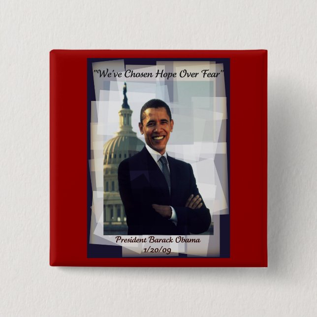 Obama Inauguration Day 2009 Souvenir Button (Front)