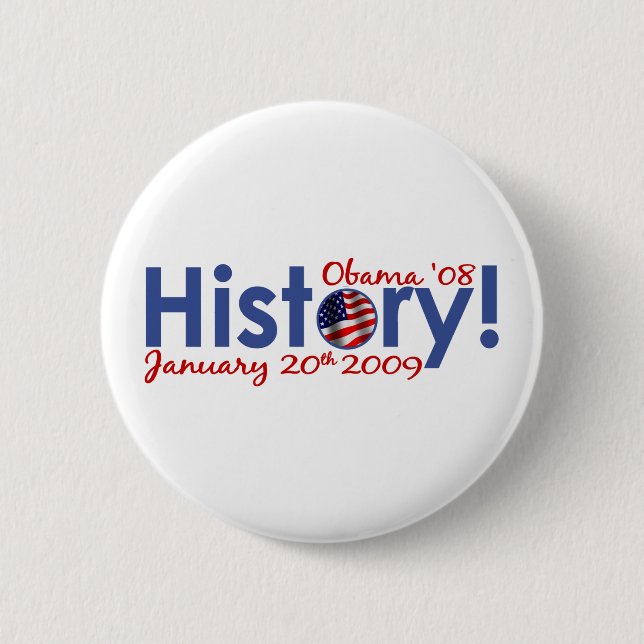 Obama Inauguration Day 6 Cm Round Badge (Front)