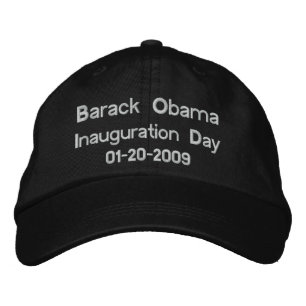 Obama Inauguration Day Commemorative Collectors Embroidered Hat