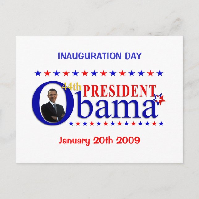 Obama Inauguration Day Postcard (Front)