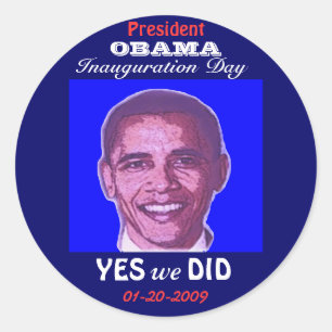 OBAMA Inauguration Day Sticker