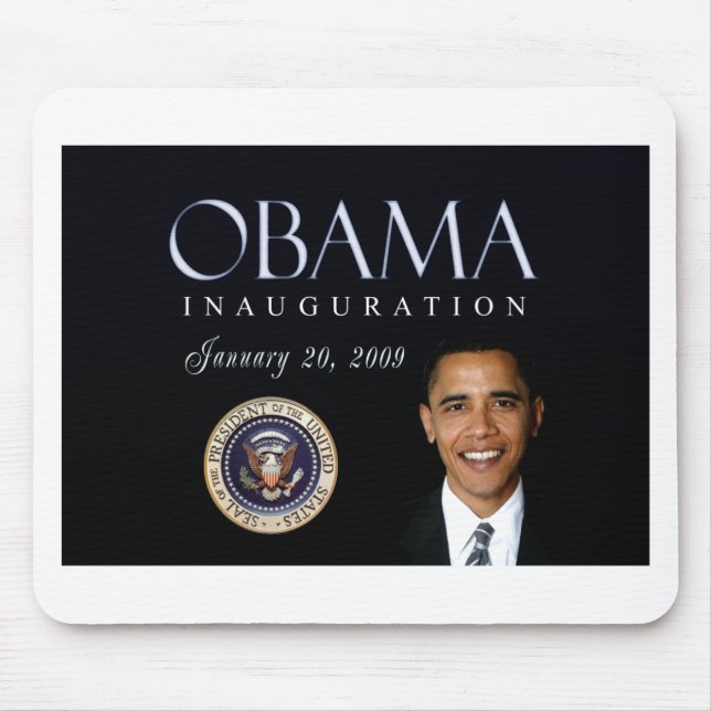 Obama inauguration mouse pad (Front)