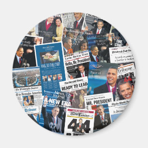 Obama Inauguration Newspaper Magnet