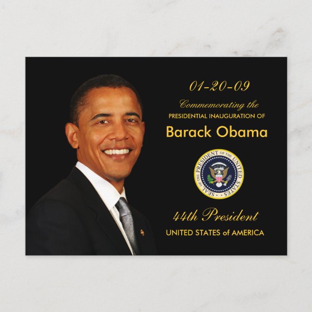 Obama Inauguration Party Invitation - Formal (Front)