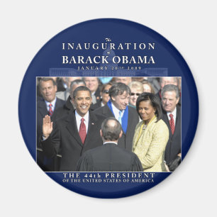 Obama Inauguration Photo Magnet