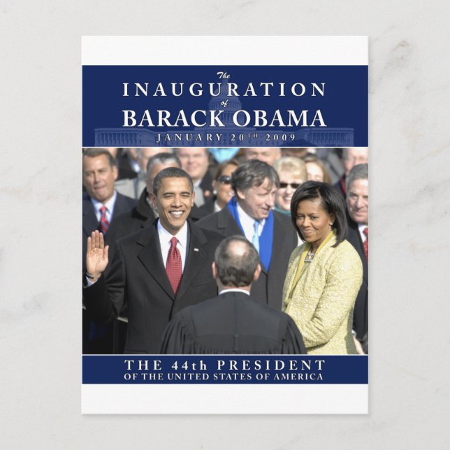 Obama Inauguration Photo Postcard (Front)