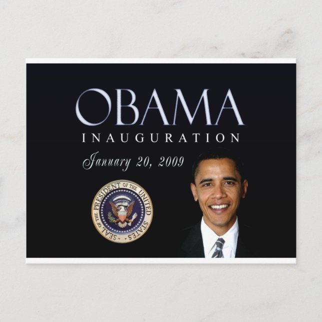Obama inauguration postcard (Front)