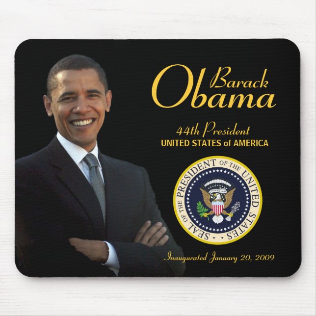 Obama Inauguration Souvenir Mousepad (Front)
