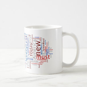 Obama Inauguration Speech Tagcloud Mug