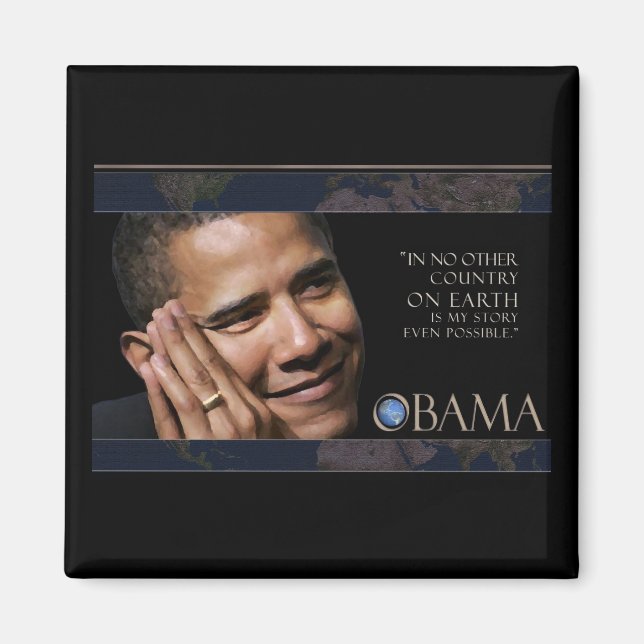 Obama Inspirational Quote Magnet (Front)