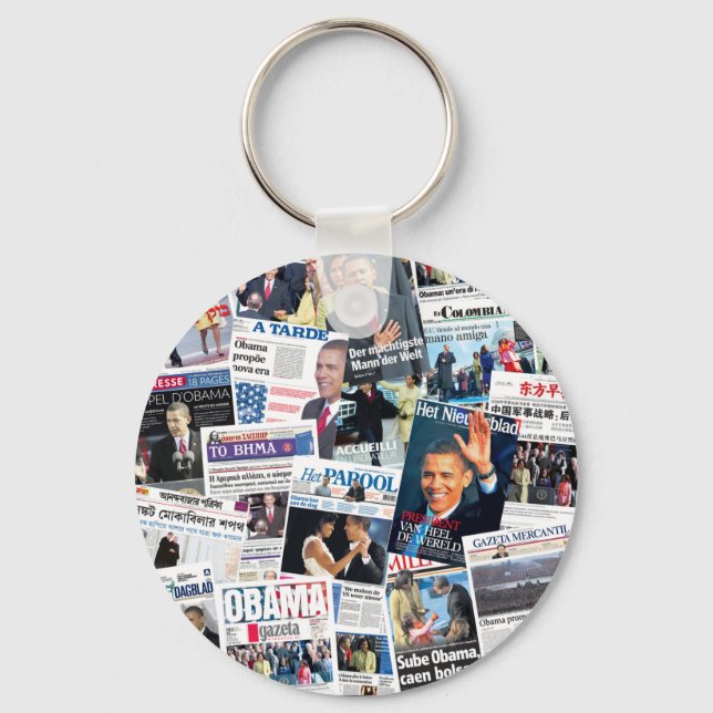 Obama International Inauguration Keychain (Front)