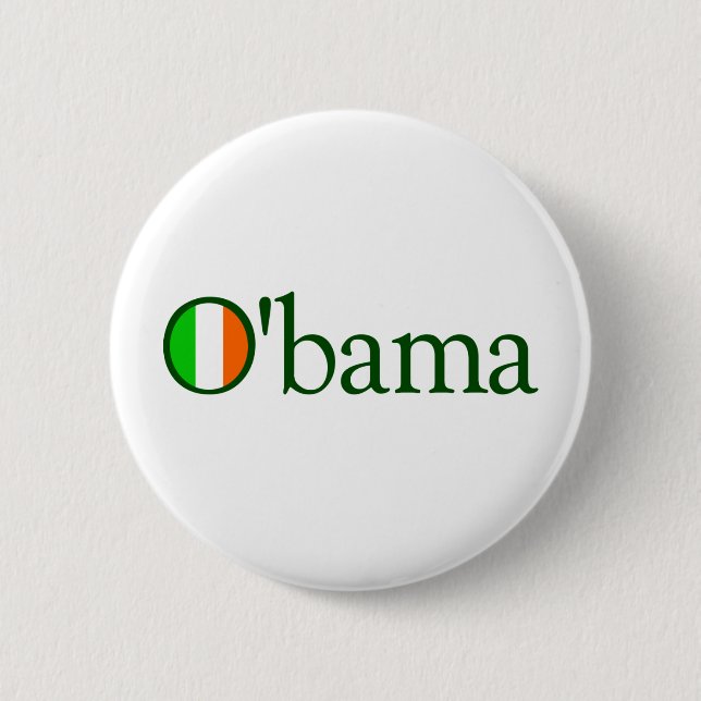 Obama Irish 6 Cm Round Badge (Front)