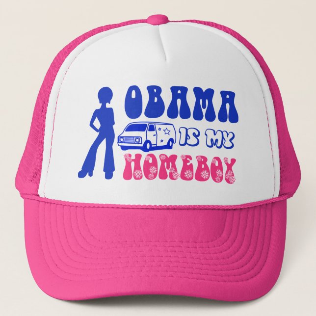 Obama Is My Homeboy Trucker Hat (Front)