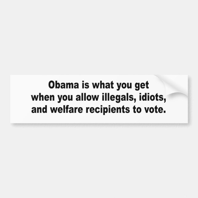 Obama is what you get when bumper sticker (Front)
