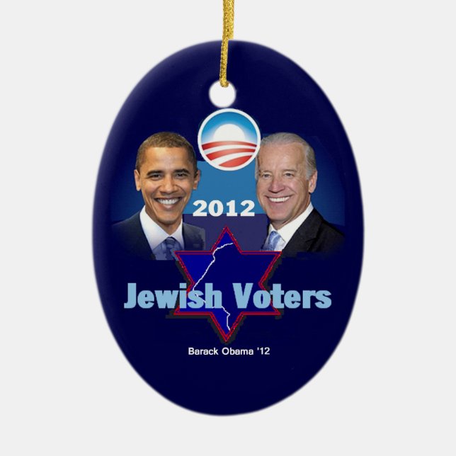 Obama Jewish Ornament (Front)