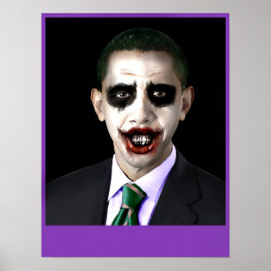 Obama Joker Customisable Poster