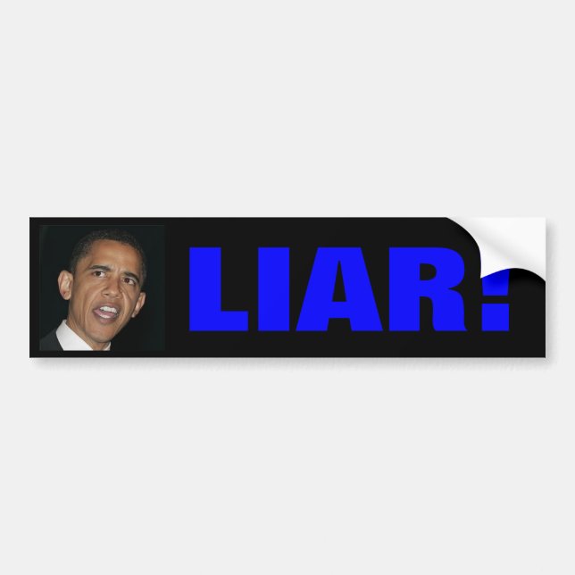 obama, LIAR Bumper Sticker (Front)