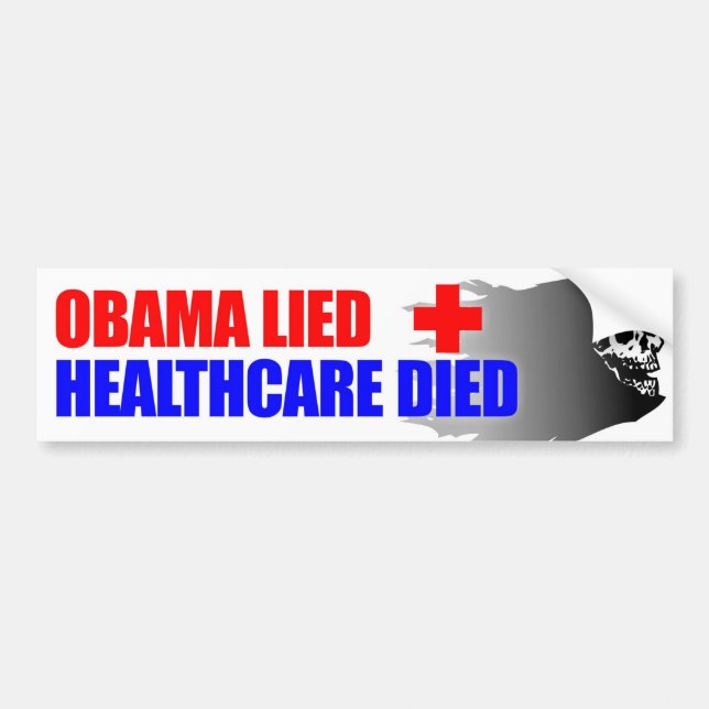 Obama Lied Bumper Sticker (Front)