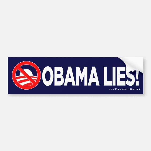Obama Lies! Bumper Sticker (Front)