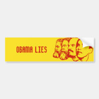 OBAMA LIES bumper sticker