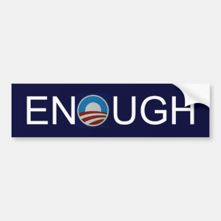 Obama-logo-712385, ENOUGH Bumper Sticker