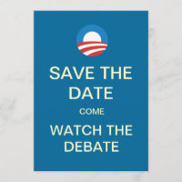 Obama Logo Debate Watch Party Invitations