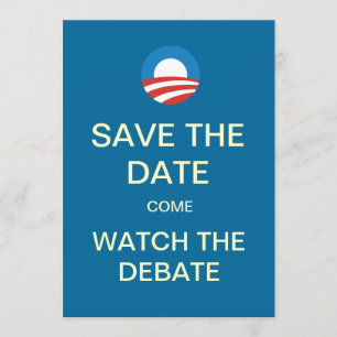 Obama Logo Debate Watch Party Invitations