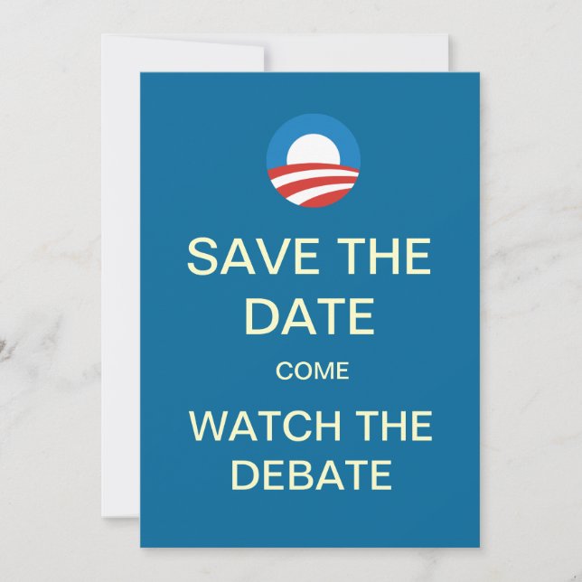 Obama Logo Debate Watch Party Invitations (Front)