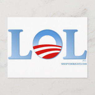 Obama LOL Postcard