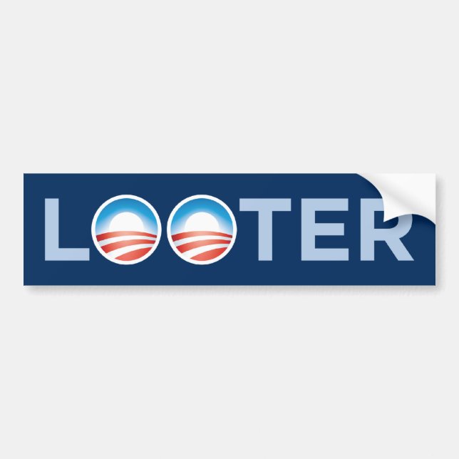 Obama Looter Bumper Sticker (Front)