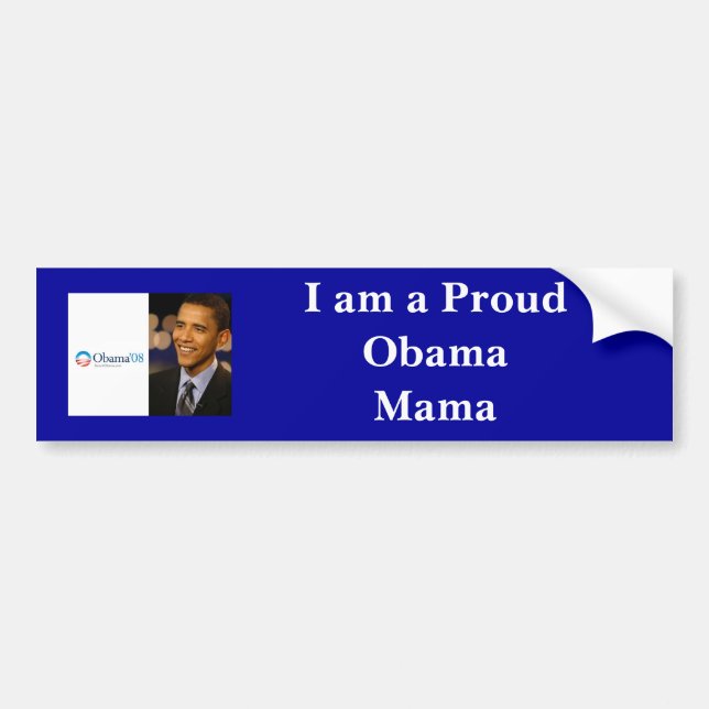 OBAMA MAMA BUMPER STICKER (Front)