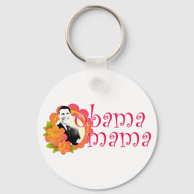 obama mama key ring (Front)