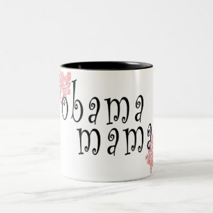 obama mama Two-Tone coffee mug