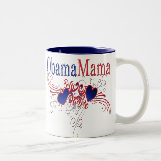 Obama Mama Two-Tone Coffee Mug (Right)