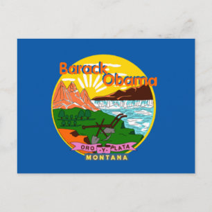 Obama Montana Postcard