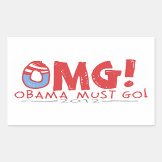 Obama Must Go 2012 Rectangular Sticker