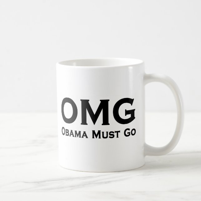 Obama Must Go Anti Obama Coffee Mug (Right)