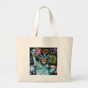 Obama New Year Large Tote Bag