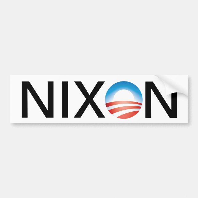 Obama=Nixon Bumper Sticker (Front)