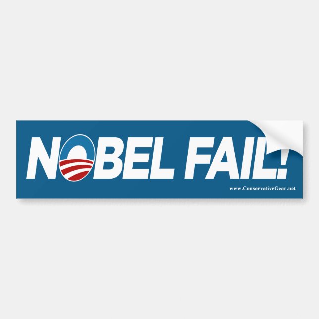Obama- Nobel Fail! Bumper Sticker (Front)