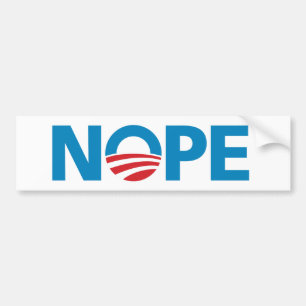 Obama, "NOPE" Bumper Sticker