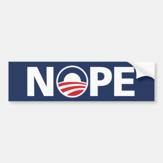Obama, "NOPE" Bumper Sticker